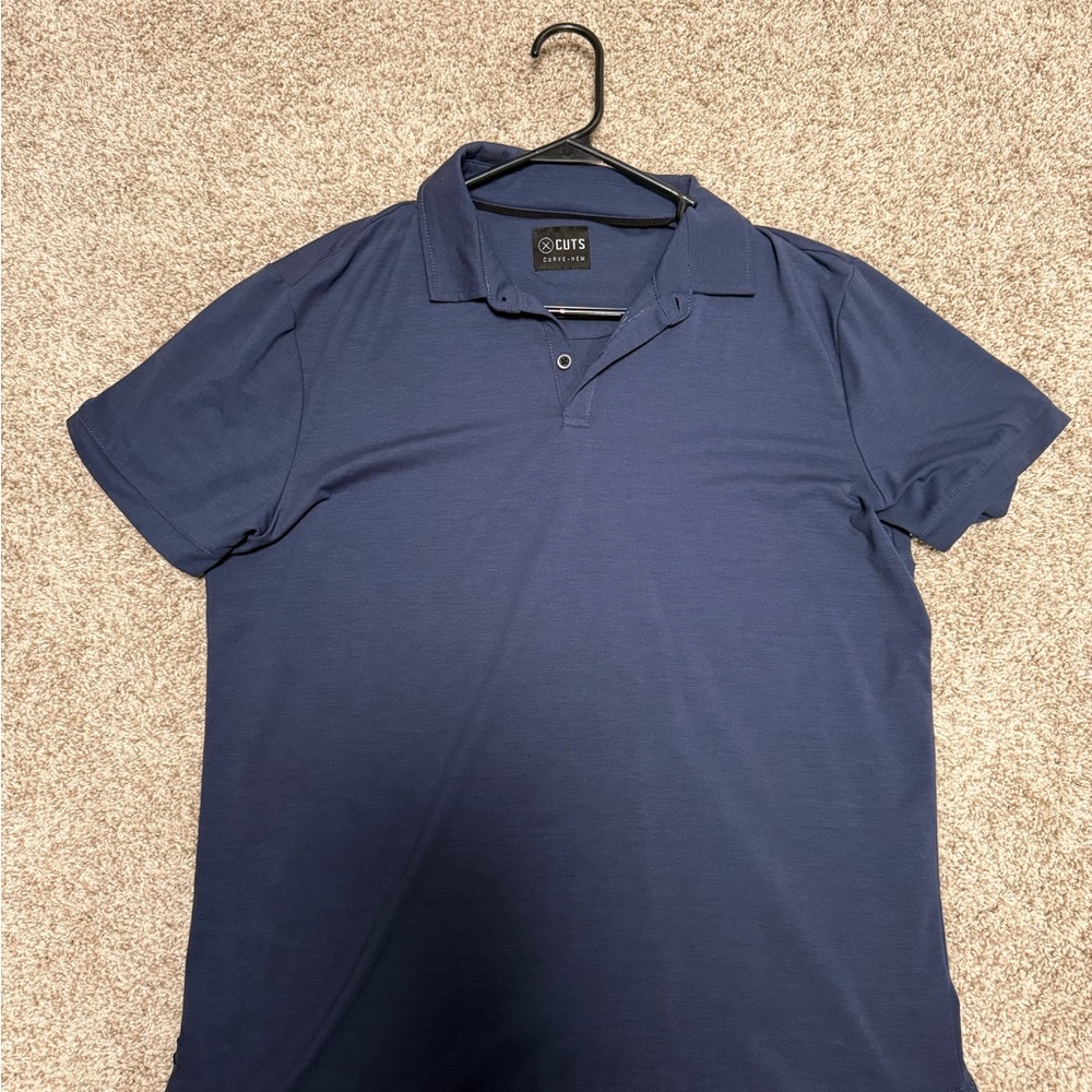 Cuts Clothing Men's Navy Polo - Medium
